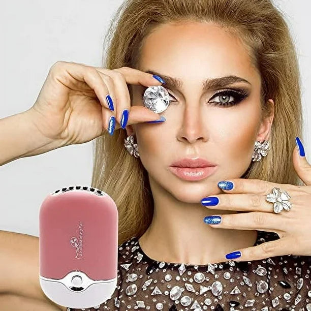 MINI VENTILADOR  PESTAÑAS UÑAS BELLEZA