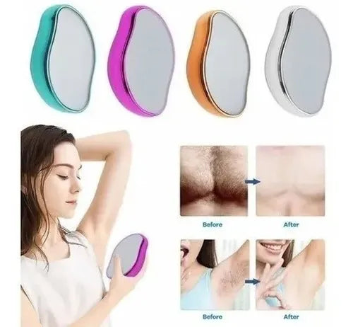 Depiladora y exfoliadora de cristal